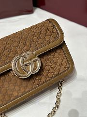 Fortok  Gucci GG Marmont small shoulder bag in a Brown 1.5×14x9cm  - 5