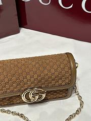 Fortok  Gucci GG Marmont small shoulder bag in a Brown 1.5×14x9cm  - 2