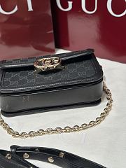 Fortok  Gucci Ophidia GG Supreme shoulder bag Black 1.5 x 14 x 9 cm - 6