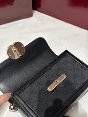Fortok  Gucci Ophidia GG Supreme shoulder bag Black 1.5 x 14 x 9 cm - 4
