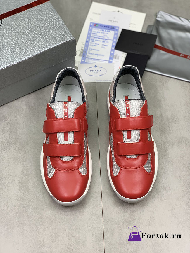 Fortok Prada America’s Cup Original sneakers Red - 1