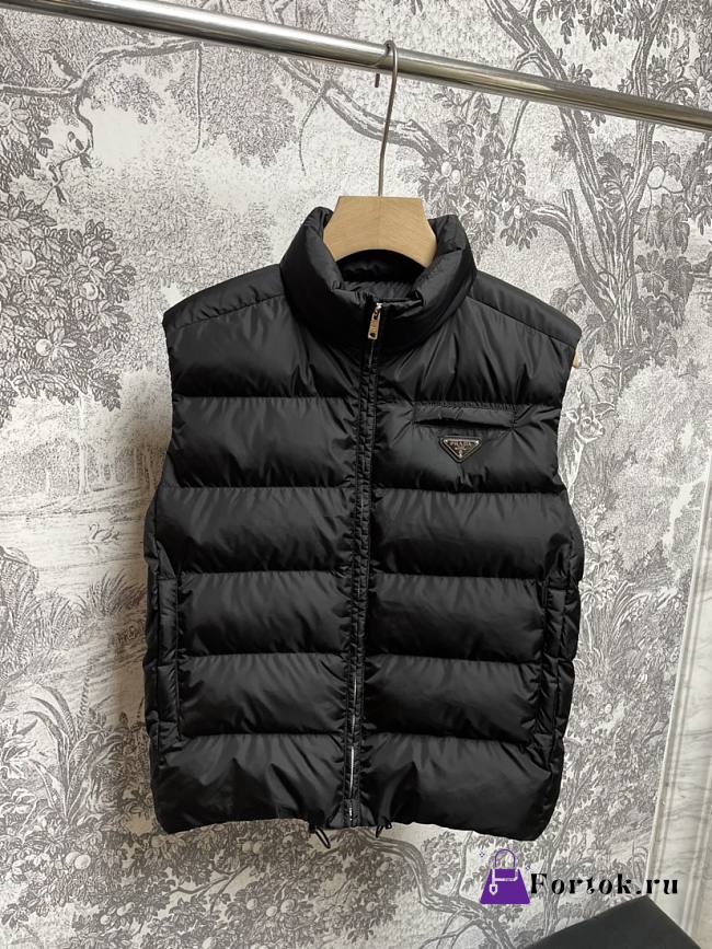 Fortok Prada Re-Nylon Down Vest Black - 1