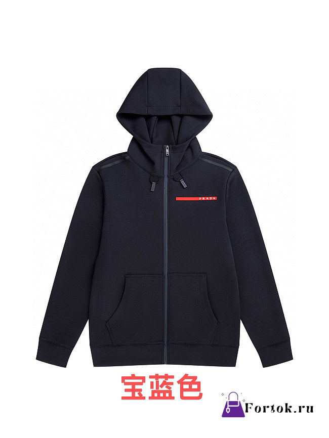 Fortok Prada Recycled double jersey hoodie Black - 1