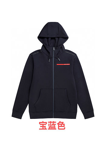 Fortok Prada Recycled double jersey hoodie Black