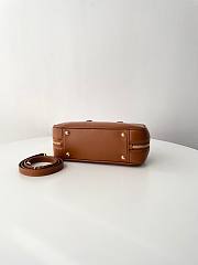 Fortok Miu Miu Arcadie Leather Medium Bag Brown 12×27×9cm - 5