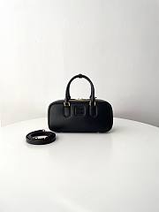 Fortok Miu Miu Arcadie Leather Medium Bag Black 12×27×9cm - 1
