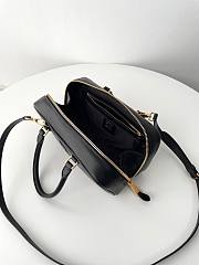 Fortok Miu Miu Arcadie Leather Medium Bag Black 12×27×9cm - 5