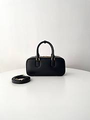 Fortok Miu Miu Arcadie Leather Medium Bag Black 12×27×9cm - 6