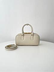 Fortok Miu Miu Arcadie Leather Medium Bag Ivory 12×27×9cm - 5
