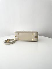 Fortok Miu Miu Arcadie Leather Medium Bag Ivory 12×27×9cm - 3