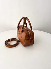 Fortok Miu Miu Arcadie Leather Small Bag Brown 10.5×22×7.5cm - 6