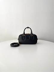 Fortok Miu Miu Arcadie Leather Small Bag Black 10.5×22×7.5cm - 1
