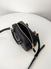 Fortok Miu Miu Arcadie Leather Small Bag Black 10.5×22×7.5cm - 5