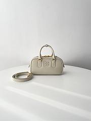 Fortok Miu Miu Arcadie Leather Small Bag Ivory 10.5×22×7.5cm - 1