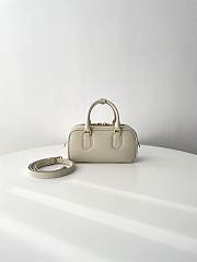 Fortok Miu Miu Arcadie Leather Small Bag Ivory 10.5×22×7.5cm - 6