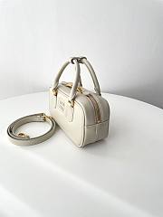 Fortok Miu Miu Arcadie Leather Small Bag Ivory 10.5×22×7.5cm - 3
