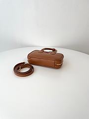 Fortok Miu Miu Arcadie Leather Mini Bag Brown 10×19×5cm - 3