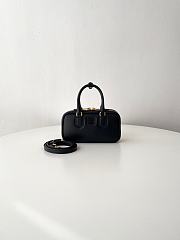 Fortok Miu Miu Arcadie Leather Mini Bag Black 10×19×5cm - 1