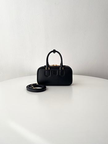 Fortok Miu Miu Arcadie Leather Mini Bag Black 10×19×5cm