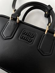 Fortok Miu Miu Arcadie Leather Mini Bag Black 10×19×5cm - 6