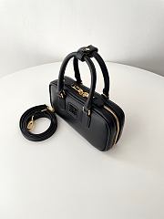Fortok Miu Miu Arcadie Leather Mini Bag Black 10×19×5cm - 4