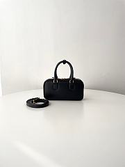 Fortok Miu Miu Arcadie Leather Mini Bag Black 10×19×5cm - 3