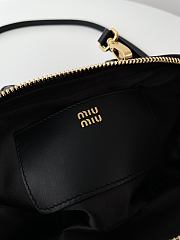 Fortok Miu Miu Arcadie Leather Mini Bag Black 10×19×5cm - 2