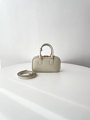 Fortok Miu Miu Arcadie Leather Mini Bag Ivory 10×19×5cm - 6