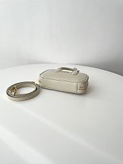 Fortok Miu Miu Arcadie Leather Mini Bag Ivory 10×19×5cm - 3