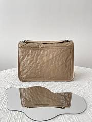 Fortok Saint Laurent Women's Niki Shoulder Bag in Vintage Leather Brown 28x20x8.5 - 5