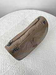 Fortok Saint Laurent Women's Niki Shoulder Bag in Vintage Leather Brown 28x20x8.5 - 3