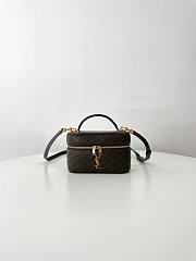 Fortok Saint Laurent Gaby Vanity Bag in Lambskin Green 18x11x6.5cm - 1