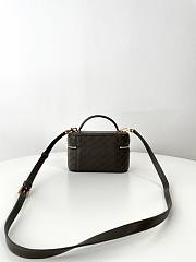 Fortok Saint Laurent Gaby Vanity Bag in Lambskin Green 18x11x6.5cm - 5