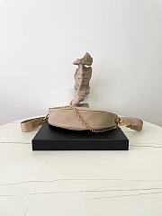 Fortok Prada Re-Nylon Demi-lune shoulder bag Camel Brown 30 x 13.5 x 6cm - 5