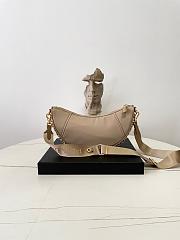 Fortok Prada Re-Nylon Demi-lune shoulder bag Camel Brown 30 x 13.5 x 6cm - 4