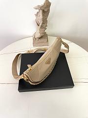 Fortok Prada Re-Nylon Demi-lune shoulder bag Camel Brown 30 x 13.5 x 6cm - 2