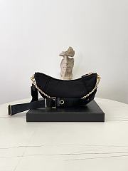 Fortok Prada Re-Nylon Demi-lune shoulder bag Black 30 x 13.5 x 6cm - 6