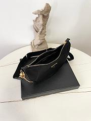 Fortok Prada Re-Nylon Demi-lune shoulder bag Black 30 x 13.5 x 6cm - 4