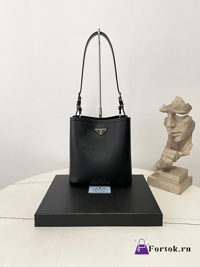 Fortok Prada Medium leather bag Black 21.5×22.5×13cm - 1