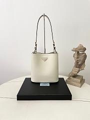 Fortok Prada Medium leather bag White 21.5×22.5×13cm - 1