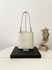 Fortok Prada Medium leather bag White 21.5×22.5×13cm - 4