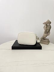 Fortok Prada Medium leather bag White 21.5×22.5×13cm - 5
