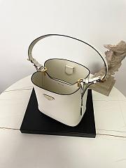 Fortok Prada Medium leather bag White 21.5×22.5×13cm - 6