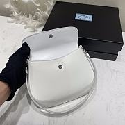 Fortok Prada Pre-Owned Mini Cleo Handbag White 22×15.5×4cm - 3