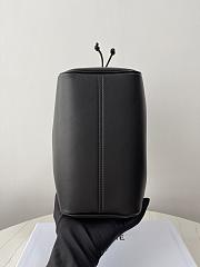 Fortok Celine Cabas Drawstring Cuir Triomphe in Smooth Calfskin Leather Black 22× 17× 15cm - 4