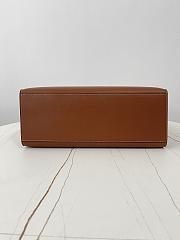 Fortok Celine Cabas 16 Soft Tote Bag in tan or brown calfskin leather Brown 37×29×12cm - 6
