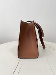 Fortok Celine Cabas 16 Soft Tote Bag in tan or brown calfskin leather Brown 37×29×12cm - 5