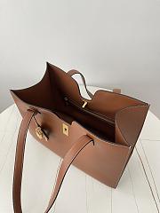 Fortok Celine Cabas 16 Soft Tote Bag in tan or brown calfskin leather Brown 37×29×12cm - 2