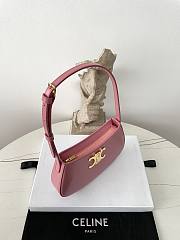 Fortok Celine MEDIUM TILLY BAG IN shiny calfskin Pink 22×13.5×4cm - 4