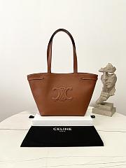 Fortok  CELINE Medium Cabas Anaïs Cuir Triomphe In Grained Calfskin Leather Brown 28×24×12cm - 1